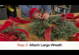 How to Make a Christmas Wreath Chandelier