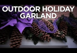 Create a Large-Scale Garland for Your Front Door