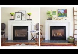 Fireplace Makeover with Two Mantel Vignettes