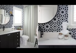 Black and White Bathroom Makeover