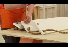 How to Make a Hanging Rope Shelf