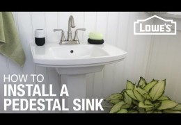 How to Install a Pedestal Sink