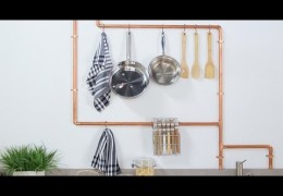 How to Make a Copper Pipe Rack for Your Kitchen