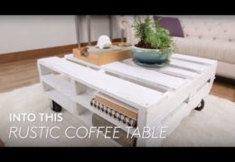 How to Make a Modern Farmhouse Pallet Coffee Table