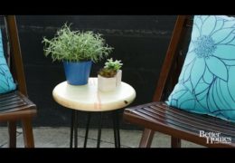 How to Make a Retro Side Table for Your Outdoor Space