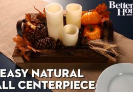 Quick and Easy Natural Centerpiece for Your Fall Table