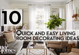 Ten Quick and Easy Living Room Decorating Ideas