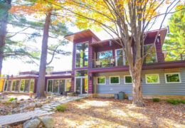 Mid-Century Michigan Home in a Wooded Setting