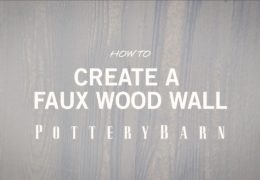 How to Paint a Faux Wood Accent Wall