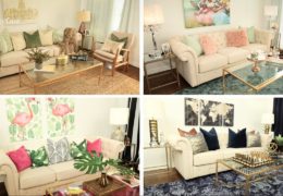 Four Glam Ways to Style a Living Room