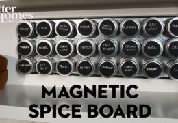 How to Make a Magnetic Spice Board for Your Kitchen