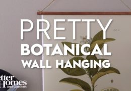 How to Make Hanging Floral Wall Art