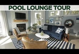 Beach-Inspired Eclectic Pool Lounge