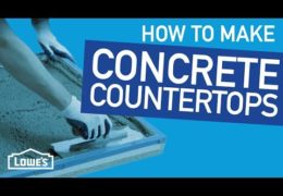 How to Build A Concrete Countertop