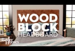 How to Build a Wall Mounted Wood Block Headboard