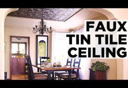 How to Install Faux Tin Ceiling Tiles