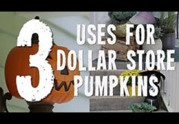 Three Ideas for Decorating with Dollar Store Pumpkins