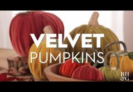 How to Make Velvet Pumpkin Decor