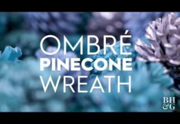 Colorful Pine Cone Wreath