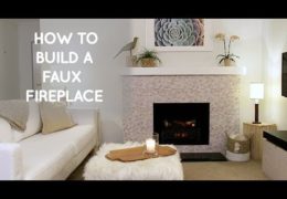 DIY Removable Faux Fireplace