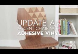 How to Make an Accent Chair Using Adhesive Vinyl