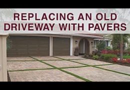 Replacing an Old Cracked Driveway with High End Pavers