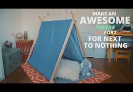 How to Make an Awesome Indoor Kid Fort for Next to Nothing