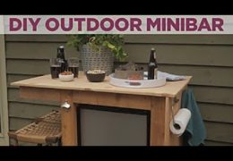 How to Build a Cedar Minibar for Your Outdoor Space