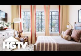 Rustic Guest Bedroom with Global Accents