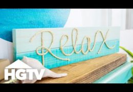 DIY Coastal Style Rope Sign