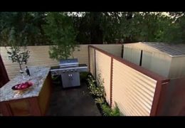 Disguise a Storage Shed with a Unique Fence