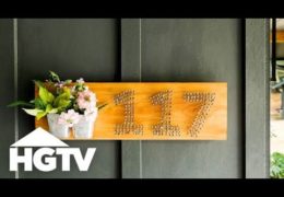 How to Make a Rustic House Number Planter