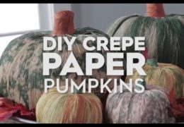 How to Make Crepe Paper Pumpkins