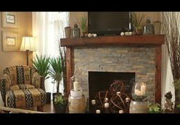 Affordable Stone Fireplace Makeover