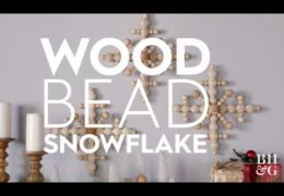 How to Make Wood Bead Snowflakes