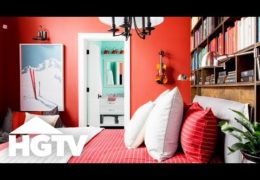 Bright and Cheery Cabin-Style Guest Bedroom