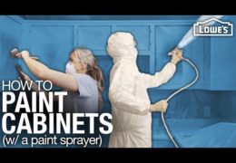 How to Spray Paint Kitchen Cabinets