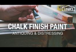 How to Antique and Distress Wood with Chalk Finish Paint