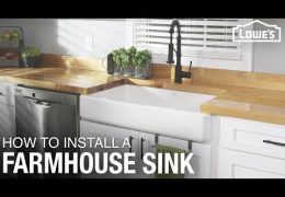 How to Install a Farmhouse Sink