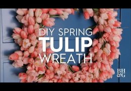 How to Make a Spring Tulip Wreath