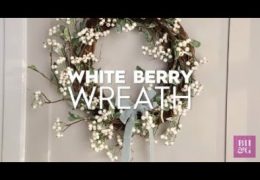 How to Make a White Berry Wreath