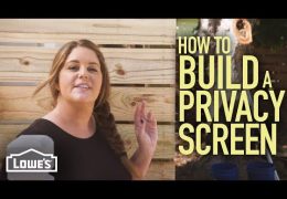 How to Build a Privacy Screen for an Outdoor Space