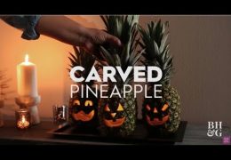 How to Carve a Pineapple Jack-O-Lantern