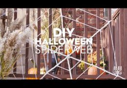 How to Make a DIY Halloween Spiderweb