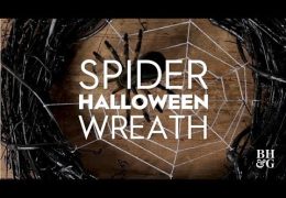 Spider-Themed Halloween Wreath