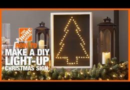 How to Create a Light Up Christmas Sign