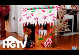 How to Create a Cardboard Gingerbread Playhouse