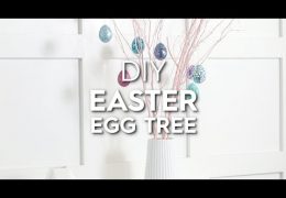 How to Make a Glittery Easter Egg Tree