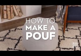 How to Make a Decorative Pouf