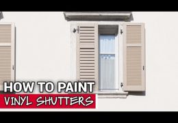 How to Paint Vinyl Shutters